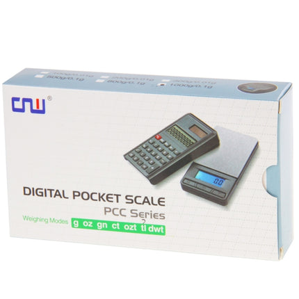 2 in 1 Electronic Pocket 1000g x 0.1g Jewelry Digital Scale Balance + Calculator with Digits LCD Display-garmade.com