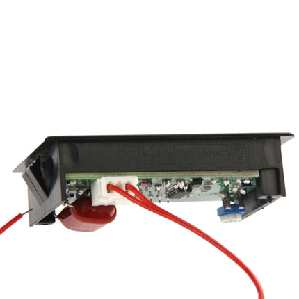 V85 2 Wires 75-300V AC LED Digital Display Voltmeter(Black)-garmade.com