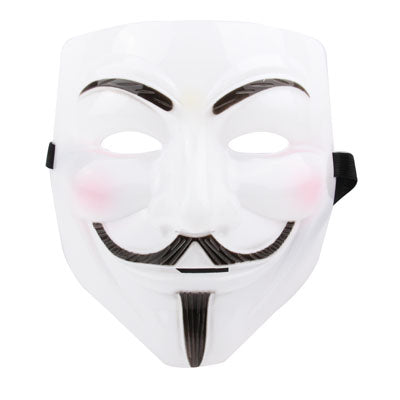 V for Vendetta Design Plastic Mask(White)-garmade.com