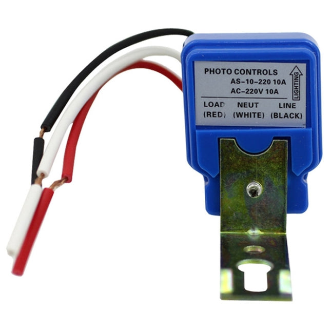 AS-10 220V 10A Waterproof Auto On Off Street Light Sensor Control Switch-garmade.com