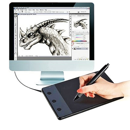 HUION H420 Computer input Device 4.17 x 2.34 inch 4000LPI Drawing Tablet Drawing Board with Pen-garmade.com