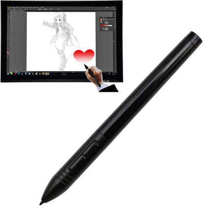 Huion P801 Wireless USB Digital Pen Stylus Rechargeable Mouse Digitizer Pen for Huion Graphics Tablet(Black)-garmade.com