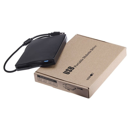 USB Portable Diskette Drive, USB External Floppy Drive(Black)-garmade.com