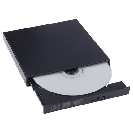 USB Slim Portable Optical Driver (DVD-RW)(Black)-garmade.com
