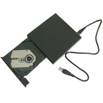 USB Slim Portable Optical Driver (DVD-RW)(Black)-garmade.com