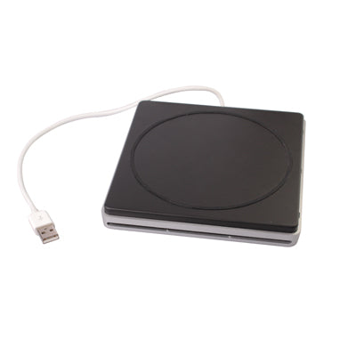 Slot-in USB 2.0 Portable Optical DVD-RW Driver, Plug and Play(Silver)-garmade.com