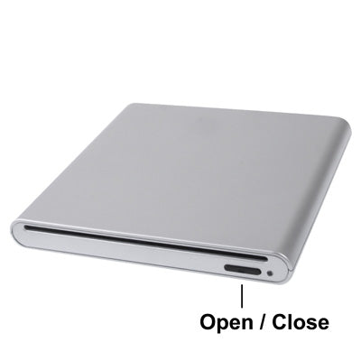 USB 2.0 Slim Aluminum Alloy Portable Slot-in External DVD-RW Drive, Plug and Play-garmade.com