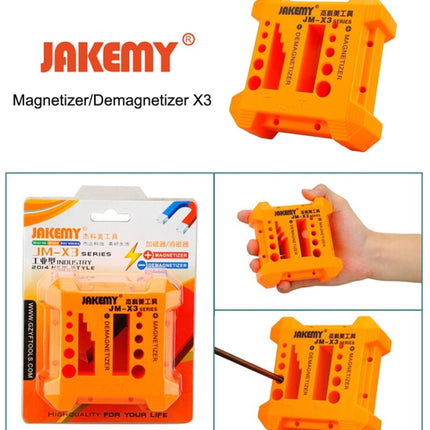 JAKEMY JM-X3 Magnetizer/Demagnetizer with Screwdriver Holes, Size: Large-garmade.com
