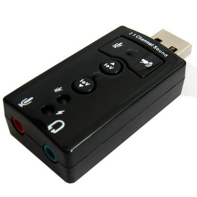 2.1 Channel USB Sound Adapter(Black)-garmade.com