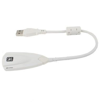 Steel Series 5H V2 USB 7.1 Channel Sound Adapter External Sound Card(White)-garmade.com