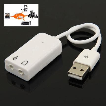 7.1 Channel USB Sound Adapter(White)-garmade.com