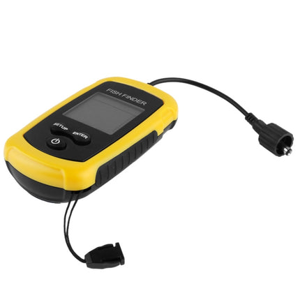 Portable Fish Finder with 2.0 inch Display, Depth Readings From 2.0 to 328ft (0.6-100m)(Yellow)-garmade.com