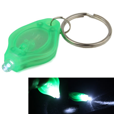 Mini LED Flashlight, White Light, Keychain Function, On/Off Switch & Pressure Switch(Green)-garmade.com