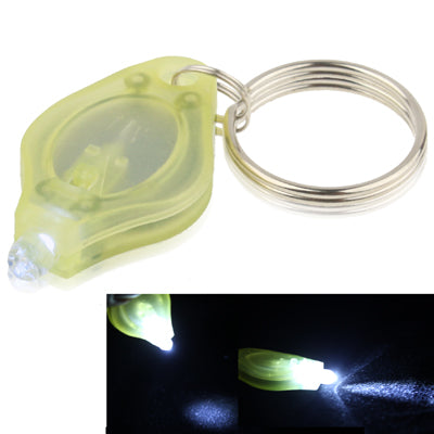 Mini LED Flashlight, White Light, Keychain Function, On/Off Switch & Pressure Switch(Yellow)-garmade.com