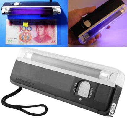 Handheld Blacklight UV Lamp & LED Flashlight, Verify Hidden Security Features On banknotes and Passport(Black)-garmade.com