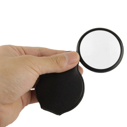 10 PCS 5X 50mm Magnifier Pocket Folding Magnifying Glass Loupe Pocket Spiegel(Black)-garmade.com