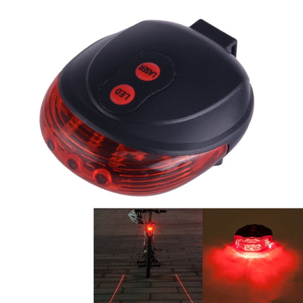 Bicycle LED Light Laser Night Mountain Bike Tail Light Taillight MTB Safety Warning Bicycle Rear Light Lamp Bycycle Light(Red)-garmade.com
