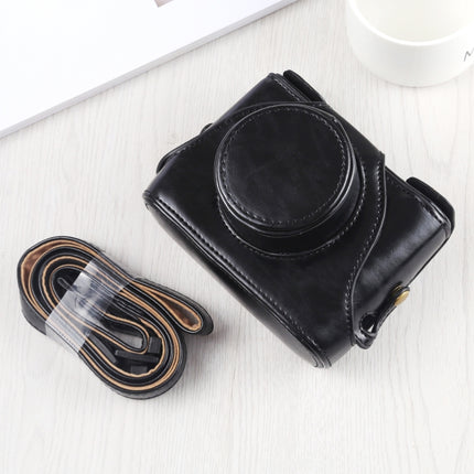Full Body Camera PU Leather Case Bag with Strap for FUJIFILM X10 / X20(Black)-garmade.com