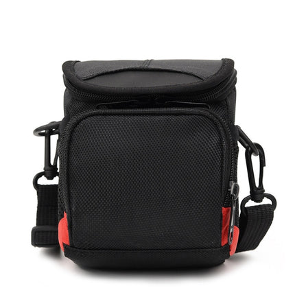 Universal Mini Digital Cloth Camera Bag with Strap, Size: 115 x 105 x 155mm(Black)-garmade.com