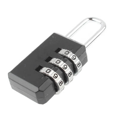 3 Digit Resettable Combination Security Travel Lock(Random Color Delivery)-garmade.com