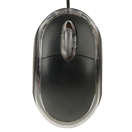 1000dpi Colorful Light USB Scroll Wheel Optical Mouse(Black)-garmade.com