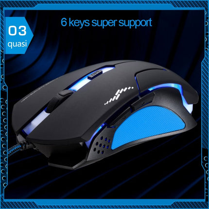 T7 Wired 3 Color Changeable 1200 DPI 1600DPI 2400DPI Gaming USB Optical Mouse-garmade.com