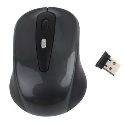 2.4GHz Wireless Optical Mouse with USB Receiver, Plug and Play, Working Distance up to 10 Meters (Grey)-garmade.com