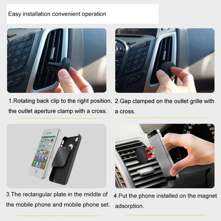 Universal Magnet Mini Car Mount Holder, For iPhone, Galaxy, Huawei, Xiaomi, Lenovo, Sony, LG, HTC and Other Smartphones-garmade.com