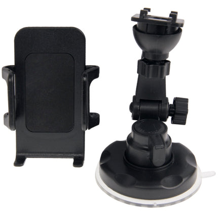 Universal 360 Degree Rotation Suction Cup Car Holder / Desktop Stand for iPhone, Galaxy, Sony, Lenovo, HTC, Huawei, and other Smartphones of Width: 4.5cm - 7.4cm(Black)-garmade.com