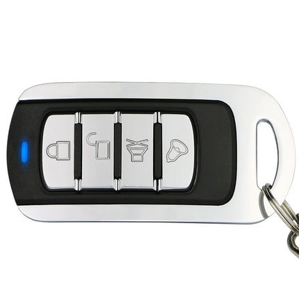 315MHz Metal Learning Code 4 Keys Remote Control for Car Garage Door (Black + Silver)-garmade.com