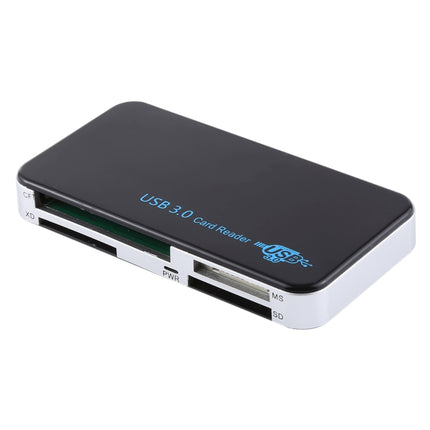 USB 3.0 Card Reader, Super Speed 5Gbps, Support CF / SD / TF / M2 / XD / MS Card, Plastic Shell-garmade.com