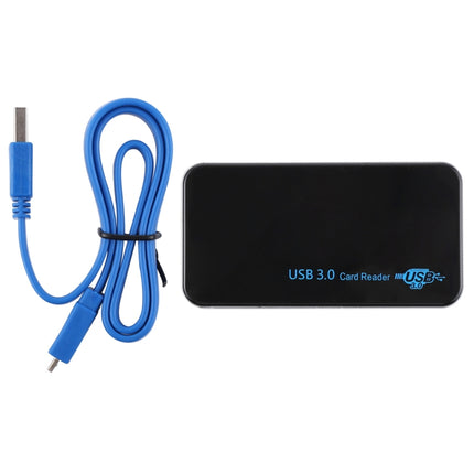 USB 3.0 Card Reader, Super Speed 5Gbps, Support CF / SD / TF / M2 / XD / MS Card, Plastic Shell-garmade.com