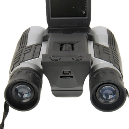 2.0 inch TFT LCD 5MP 12 x 32 Zoom Telescope Binocular Digital Camera(Black)-garmade.com