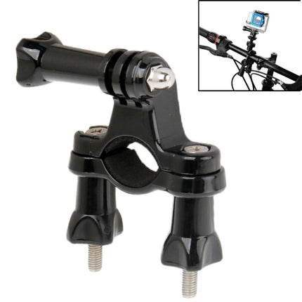 Universal Bike Handlebar Seatpost Mount for GoPro HERO10 Black / HERO9 Black / HERO8 Black /7 /6 /5 /5 Session /4 Session /4 /3+ /3 /2 /1, DJI Osmo Action, Xiaoyi and Other Action Cameras(Black)-garmade.com