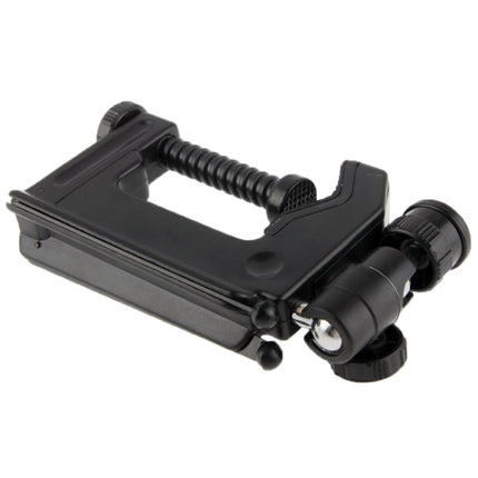 Portable Multi-Function Folding Clamp Tripod for Mini Card Digital Camera(Black)-garmade.com