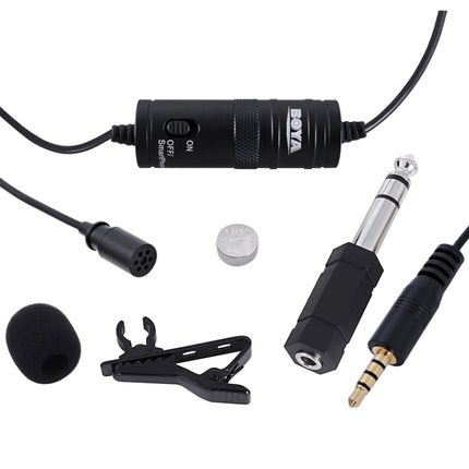 Boya BY-M1 Mini Lavalier Microphone(Black)-garmade.com