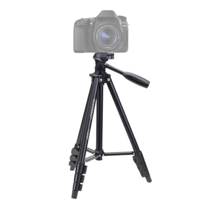 YUNTENG VCT-681 138cm SLR / Micro-SLR / Digital Cameras Tripod Stand, 4-Section Folding Aluminum Legs, Suitable for Canon / Nikon / Panasonic / Pentax / Casio / Sony / Fuji (Load Capacity: 3kg)-garmade.com
