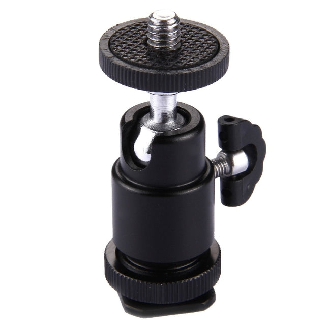Aluminum Alloy Hot Shoe Tripod Heads, 1/4 inch Male Screw Adapter-garmade.com