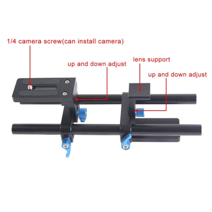 YEANGU YLG1005A 15mm Quick Release Rail Rod for SLR Cameras-garmade.com