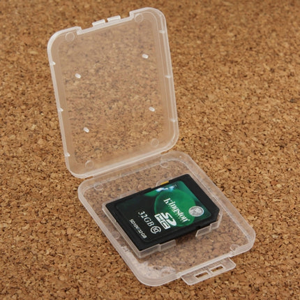 100Pcs Transparent Plastic Storage Card Box-garmade.com
