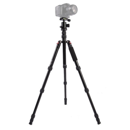 Triopo MT-2505C Adjustable Portable Aluminum Tripod with NB-1S Ball Head for Canon Nikon Sony DSLR Camera(Black)-garmade.com