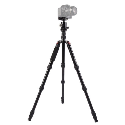 Triopo MT-2805C Adjustable Portable Aluminum Tripod with NB-2S Ball Head for Canon Nikon Sony DSLR Camera(Black)-garmade.com