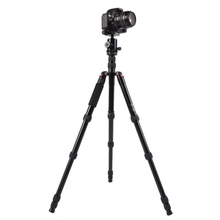 Triopo MT-2805C Adjustable Portable Aluminum Tripod with NB-2S Ball Head for Canon Nikon Sony DSLR Camera(Black)-garmade.com
