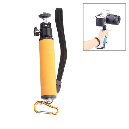 LED Flash Light Holder Sponge Steadicam Handheld Monopod with Gimbal for SLR Camera(Orange)-garmade.com