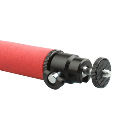 LED Flash Light Holder Sponge Steadicam Handheld Monopod with Gimbal for SLR Camera(Red)-garmade.com