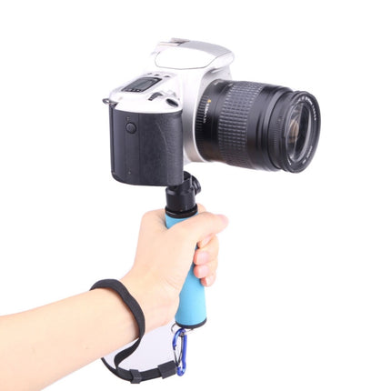 LED Flash Light Holder Sponge Steadicam Handheld Monopod with Gimbal for SLR Camera(Red)-garmade.com