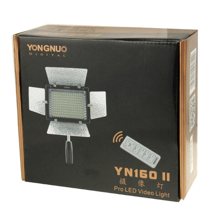 YONGNUO YN-160 II LED Video Light with Luminance Remote Control for Canon Nikon DSLR Camera-garmade.com