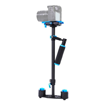 YELANGU 38.5-61cm Carbon Fiber Handheld Stabilizer for DSLR & DV Digital Video & Cameras, Capacity Range 0.5-3kg(Blue)-garmade.com