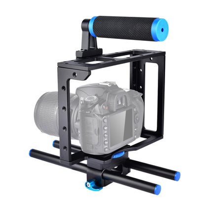 YELANGU YLG0107E Protective DSLR Camera Cage Stabilizer / Top Handle Set(Black)-garmade.com