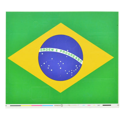 Retro Brazil Flag Pattern Case Sticker for GoPro HERO3+ /3-garmade.com